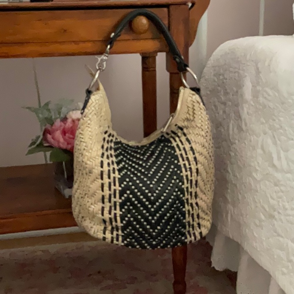 Per Se Woven Leather Handbag